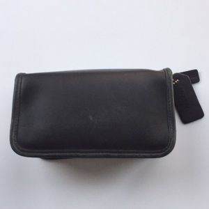 Coach leather zippered Cosmetic Case